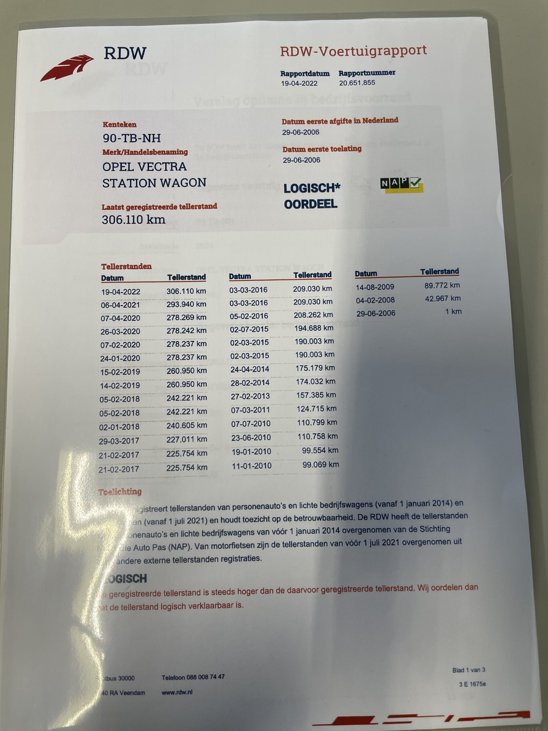 OPEL  VECTRA WAGON 1.8-16V BENZINE  BJ. 2006  306144 KM. NAP. APK.06-05-2023